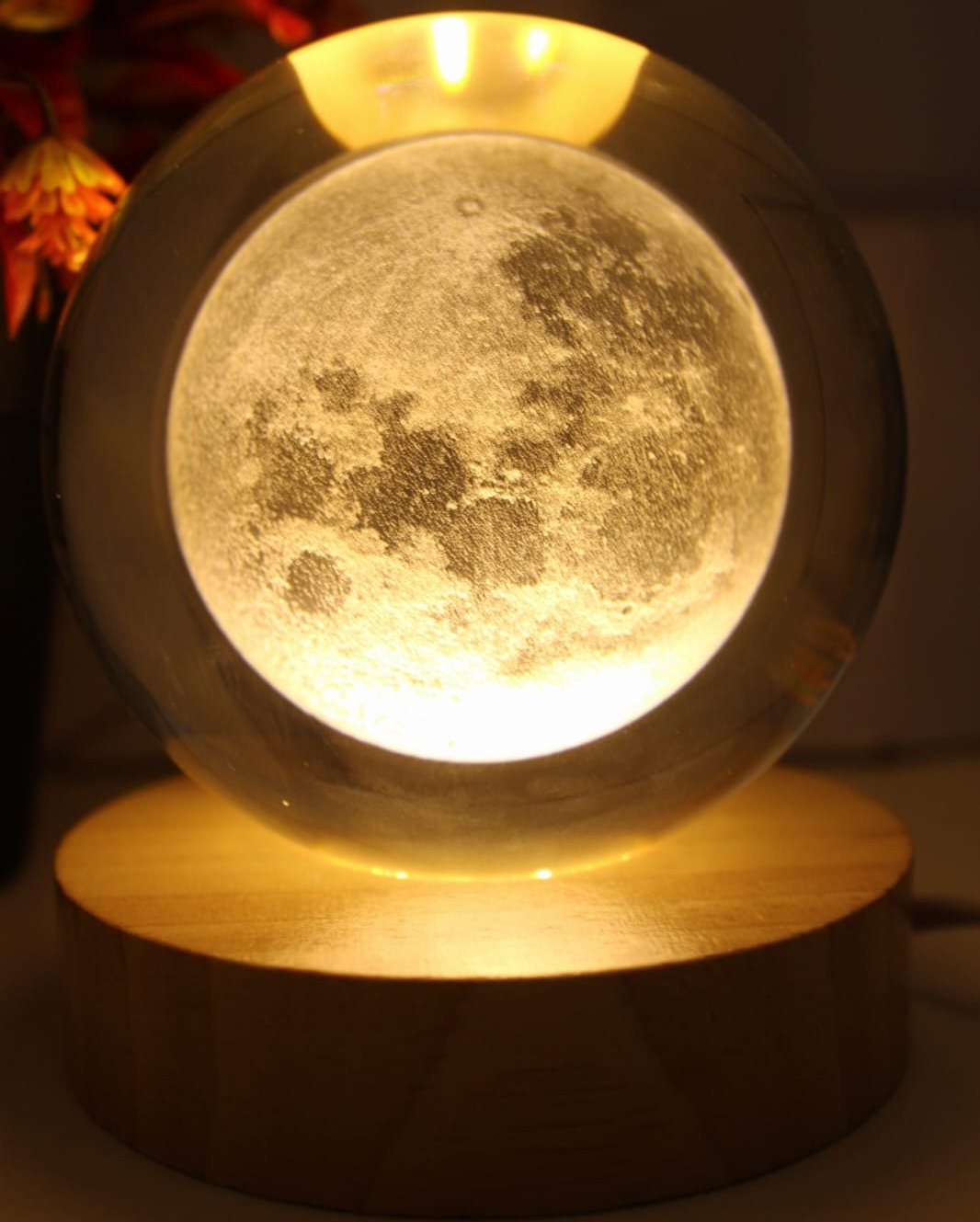 Lampara de Cristal Luna 8 cm